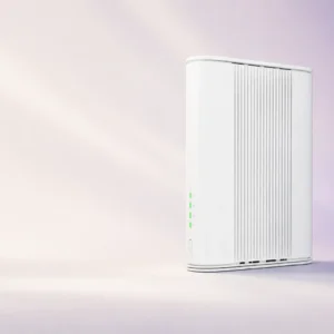 5G-router i ett ljust nordiskt hem